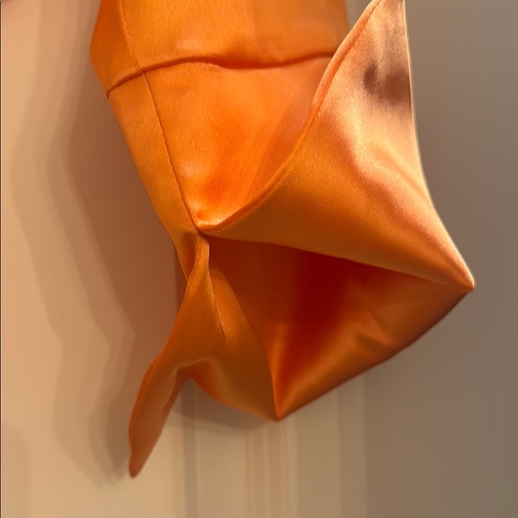 House of Harlow 1960 Orange Satin Jacket - Picture 2 of 4